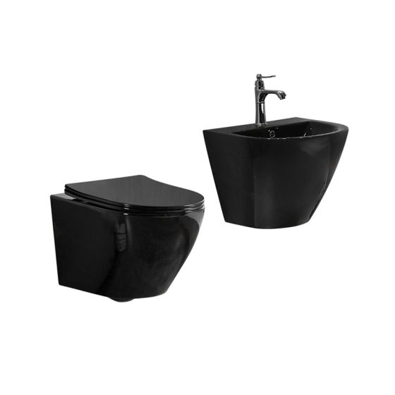 LT-450W-CG-BL-----LT-501-CG-BL white wall-hung-toilet-suites