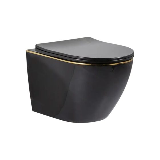 LT-450W-CG-BLGL black wall-hung-toilets