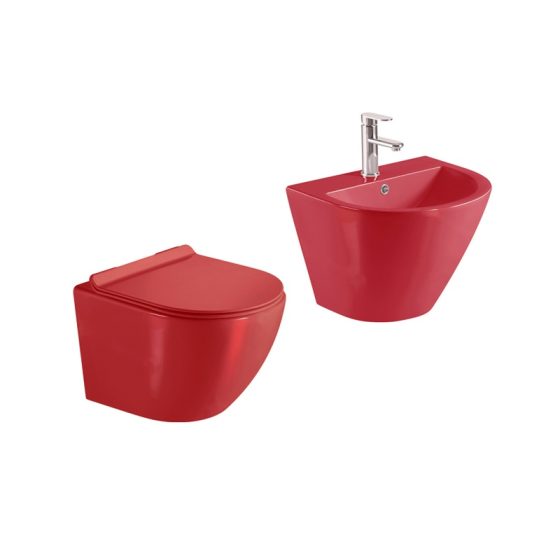 LT-450W-CG-R-----LT-501-CG-R white wall-hung-toilet-suites