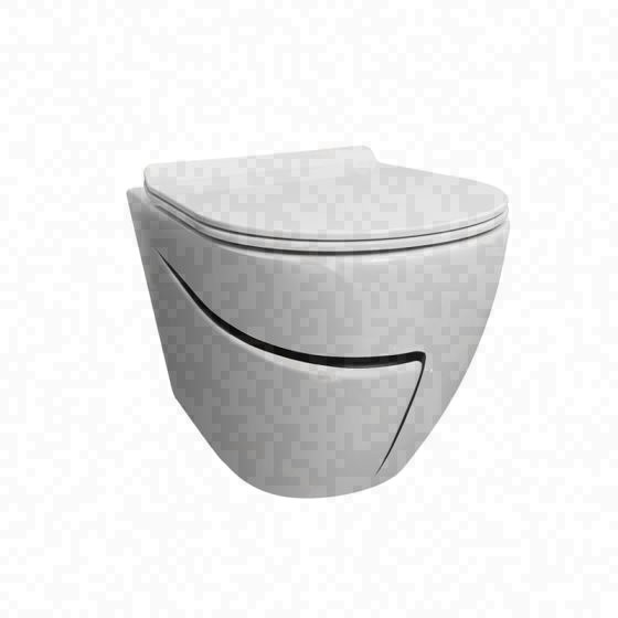LT-450W-CG-WBL grey wall-hung-toilets