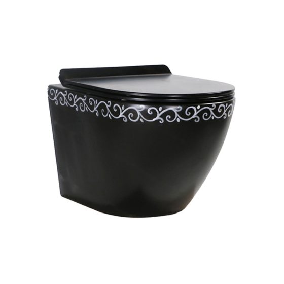 LT-450W-DC-BL1 black wall-hung-toilets