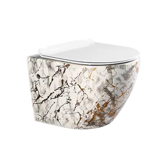 LT-450W-DP-CT8 patterned wall-hung-toilets