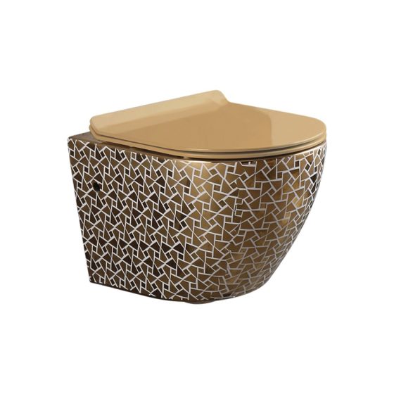 LT-450W-GID-G1 gold wall-hung-toilets