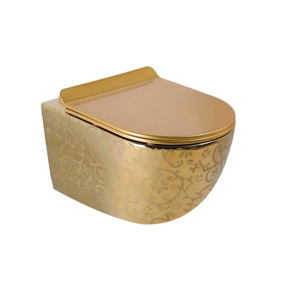 LT-450W-GID-G11 gold wall-hung-toilets