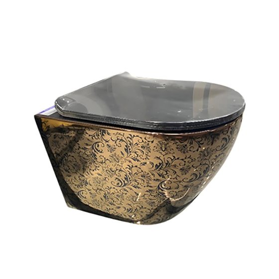 LT-450W-GID-RGBL1 gold wall-hung-toilets