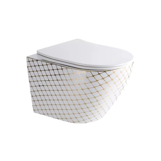 LT-450W-GID-WG4 patterned wall-hung-toilets