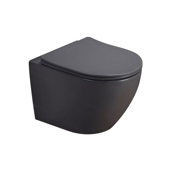 LT-450W-M-DG black wall-hung-toilets
