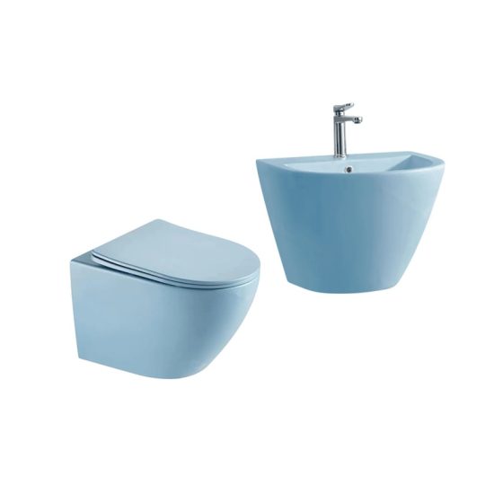 LT-450W-M-GB------LT-501-M-GB white wall-hung-toilet-suites