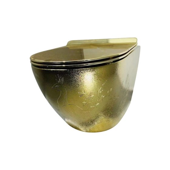 LT-450W-RG-GD5 gold wall-hung-toilets