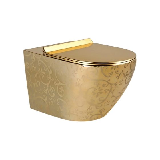 LT-450WB-GID-G gold wall-hung-toilets