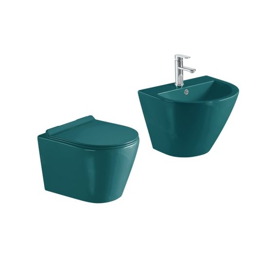 LT-452W-CG-BG-----LT-501-CG-BG white wall-hung-toilet-suites
