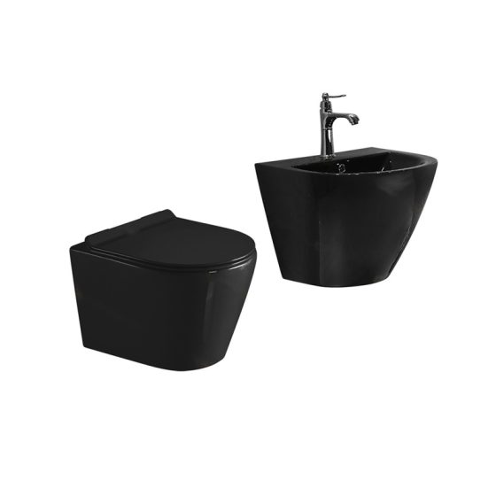 LT-452W-CG-BL-----LT-501-CG-BL white wall-hung-toilet-suites