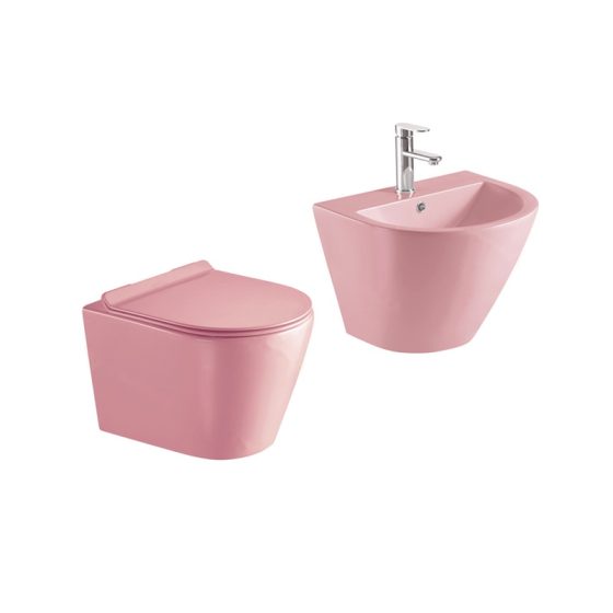 LT-452W-CG-LP-----LT-501-CG-LP white wall-hung-toilet-suites