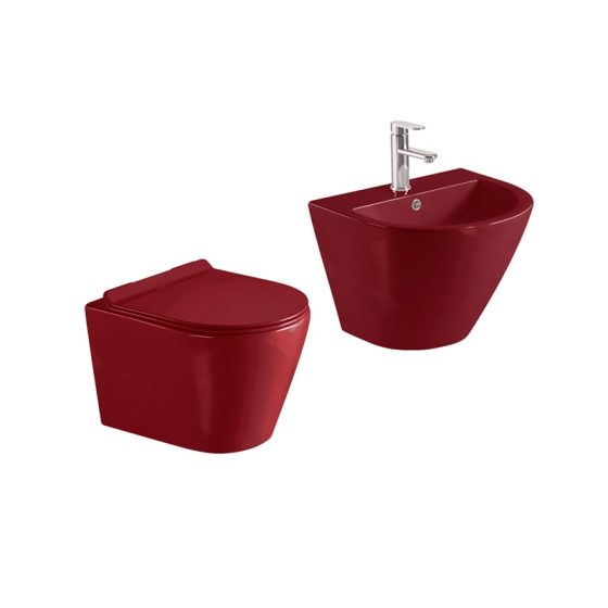 LT-452W-CG-V-----LT-501-CG-V white wall-hung-toilet-suites