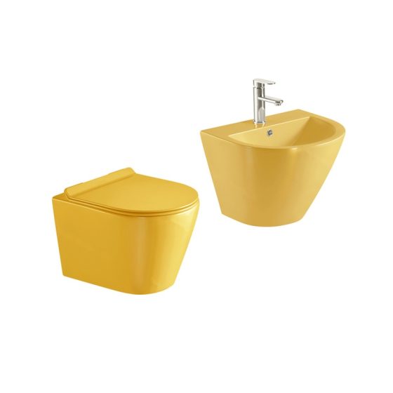 LT-452W-CG-Y------LT-501-CG-Y white wall-hung-toilet-suites