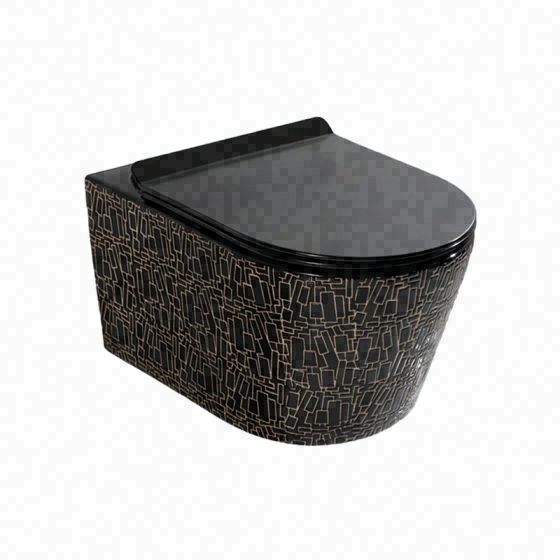LT-452W-GI-BLG1 black wall-hung-toilets