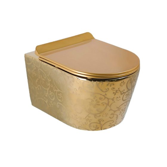 LT-452W-GID-G1 gold wall-hung-toilets