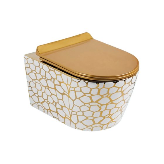 LT-452W-GID-WG3 gold wall-hung-toilets