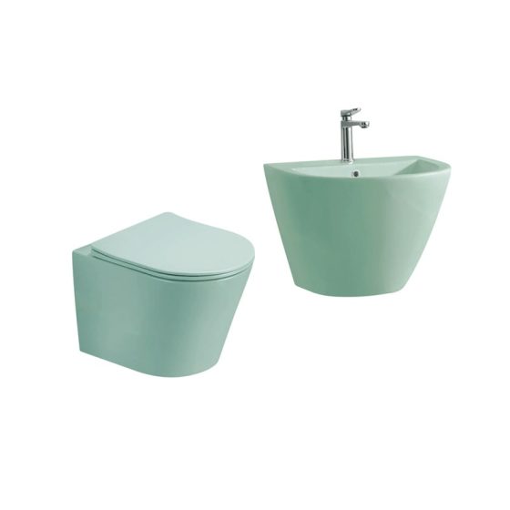 LT-452W-M-AG-----LT-501-M-AG white wall-hung-toilet-suites