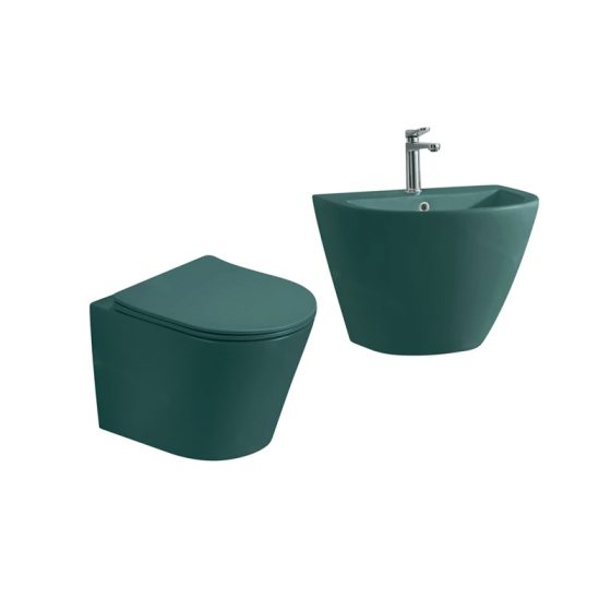 LT-452W-M-BG-----LT-501-M-BG white wall-hung-toilet-suites