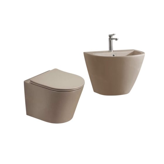LT-452W-M-LB-----LT-501-M-LB white wall-hung-toilet-suites