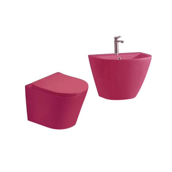 LT-452W-M-PR-----LT-501-M-PR white wall-hung-toilet-suites