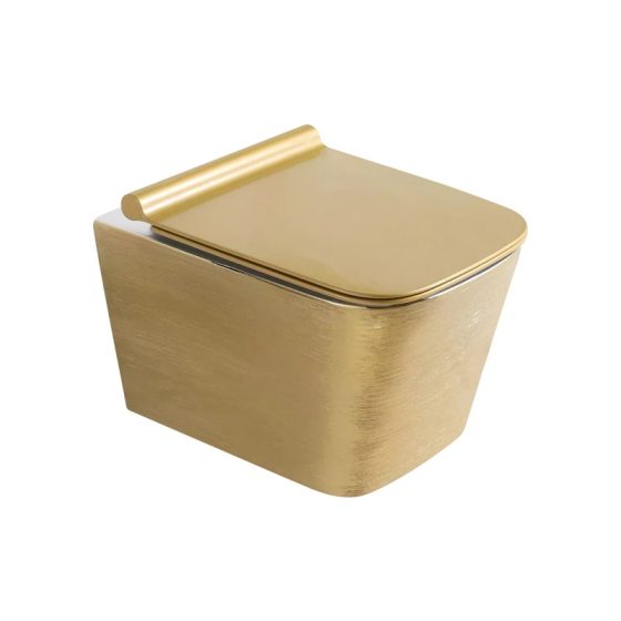 LT-454W-BS-GW gold wall-hung-toilets