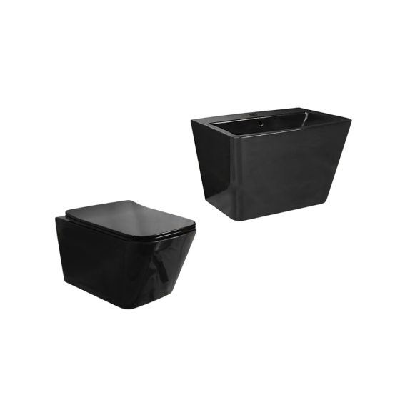 LT-454W-CG-BL------LT-503-CG-BL white wall-hung-toilet-suites