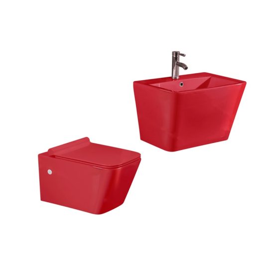 LT-454W-CG-R-----LT-503-CG-R white wall-hung-toilet-suites