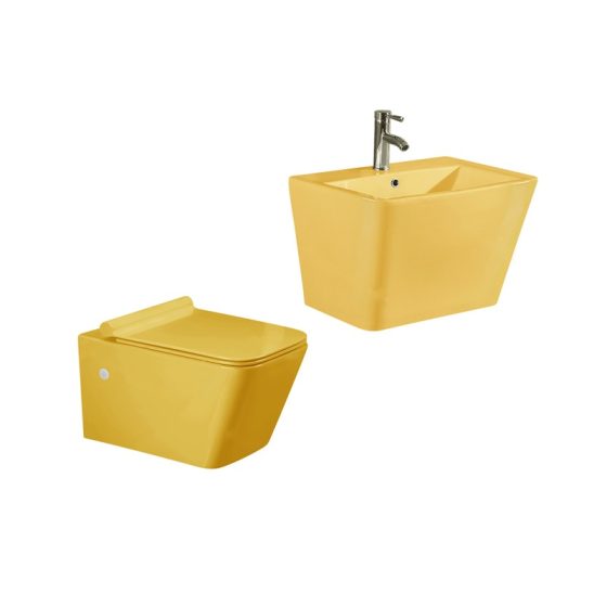 LT-454W-CG-Y----LT-503-CG-Y white wall-hung-toilet-suites