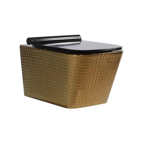 LT-454W-GI-CGBL gold wall-hung-toilets