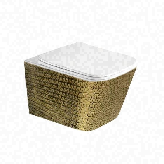 LT-454W-GI-GW2 gold wall-hung-toilets