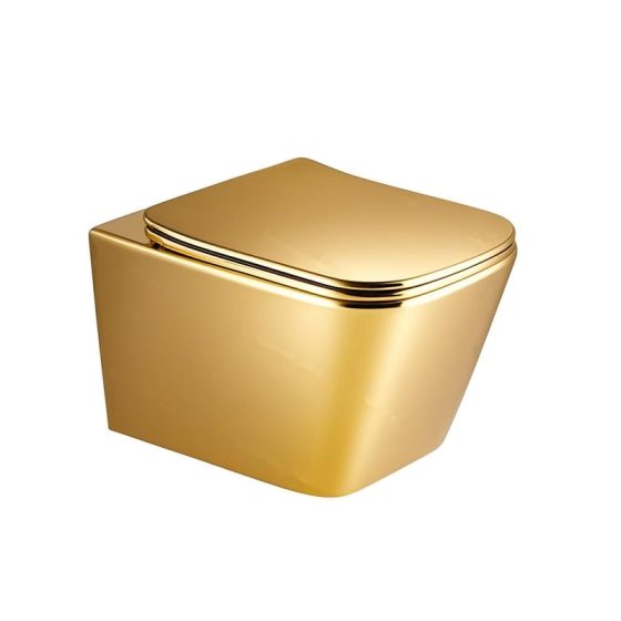 LT-454W-GI-PG gold wall-hung-toilets