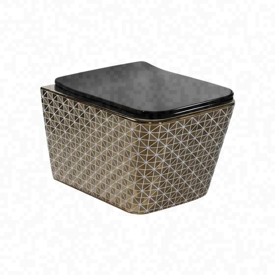 LT-454W-GID-PG patterned wall-hung-toilets