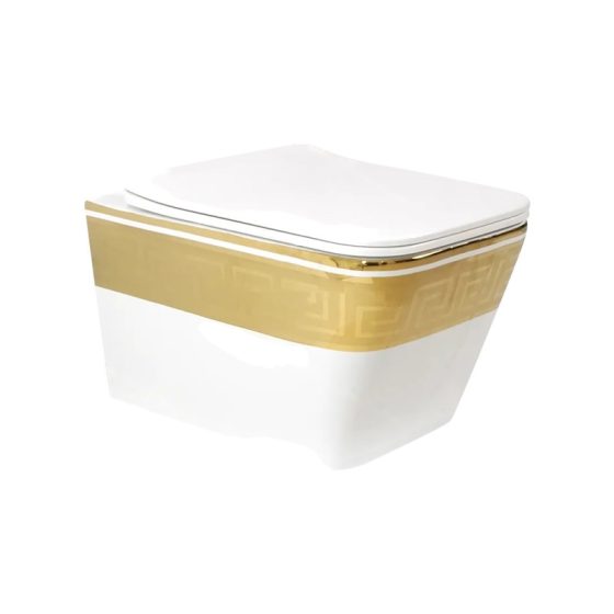 LT-454W-GID-WG1 gold wall-hung-toilets