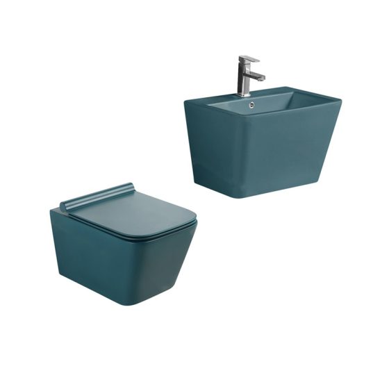 LT-454W-M-BG-----LT-503-M-BG white wall-hung-toilet-suites