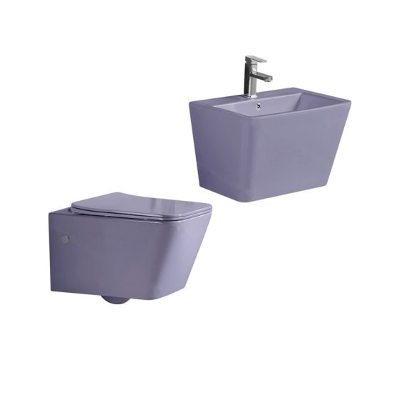 LT-454W-M-P-----LT-503-M-P white wall-hung-toilet-suites