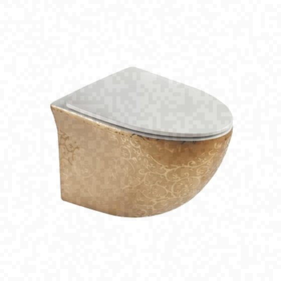 LT-463W--GID-G2 gold wall-hung-toilets
