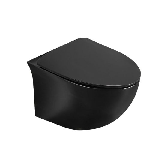 LT-463W-M-BL black wall-hung-toilets