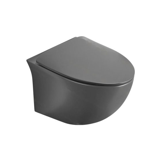 LT-463W-M-DG black wall-hung-toilets