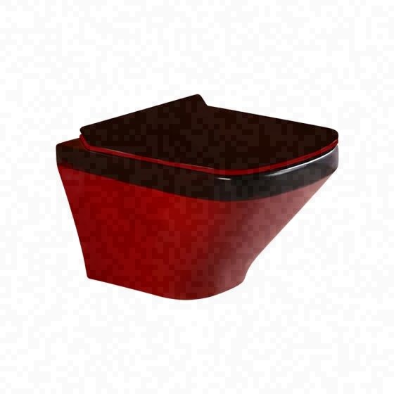 LT-467W-M-RBL colored wall-hung-toilets