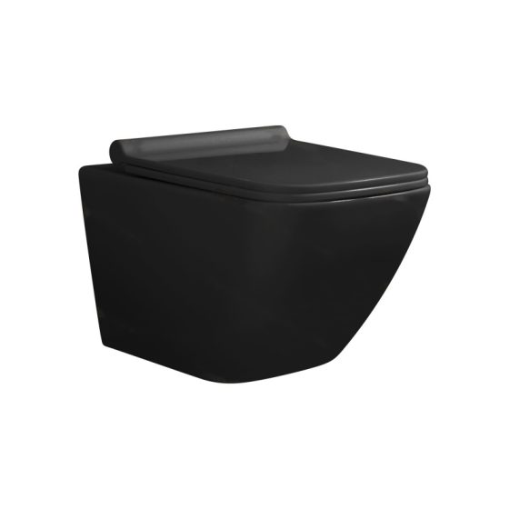 LT-469W-M-BL black wall-hung-toilets