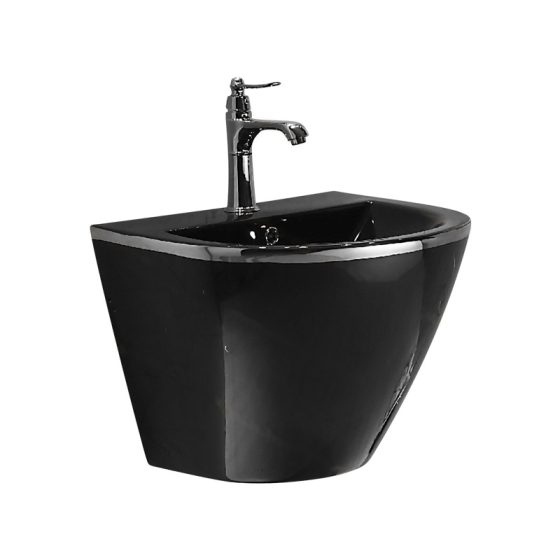 LT-501-CG-BLSL black wall-hung-basins