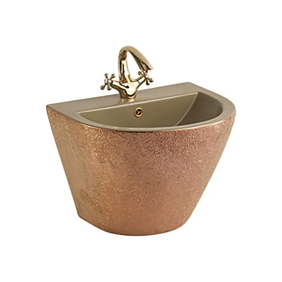 LT-501-HE-CGLB patterned wall-hung-basins