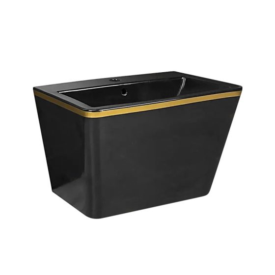 LT-503-CG-BLGL black wall-hung-basins
