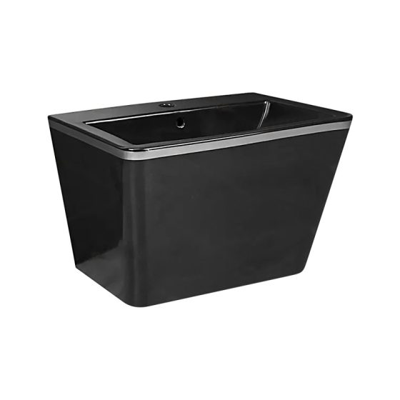LT-503-CG-BLSL black wall-hung-basins