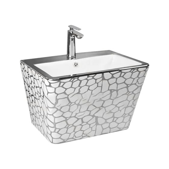 LT-503-GID-SW patterned wall-hung-basins