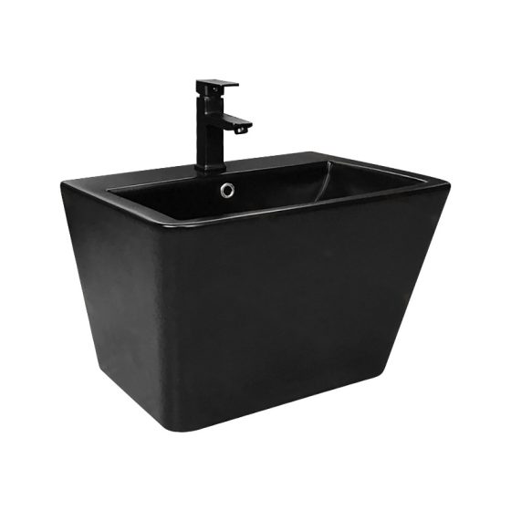 LT-503-M-BL black wall-hung-basins