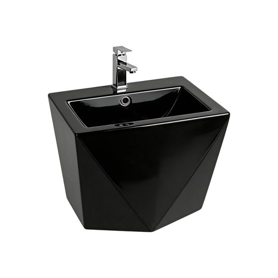 LT-507-CG-BL black wall-hung-basins