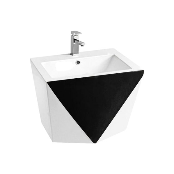 LT-507-CG-WBL black wall-hung-basins